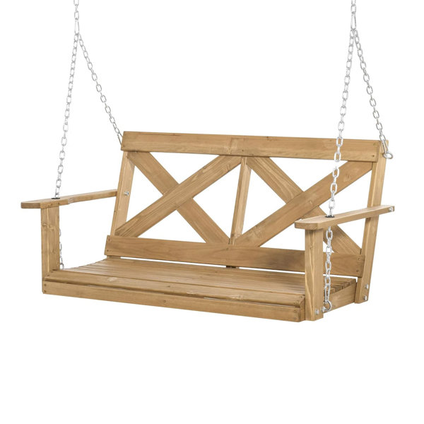 August Grove® 2 Person Porch Swing, Patio Swing, Outdoor Swing Bench